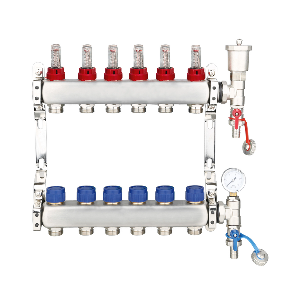 UFH Manifolds (Includes Ball Valves & Euroconus) - Stainless Steel