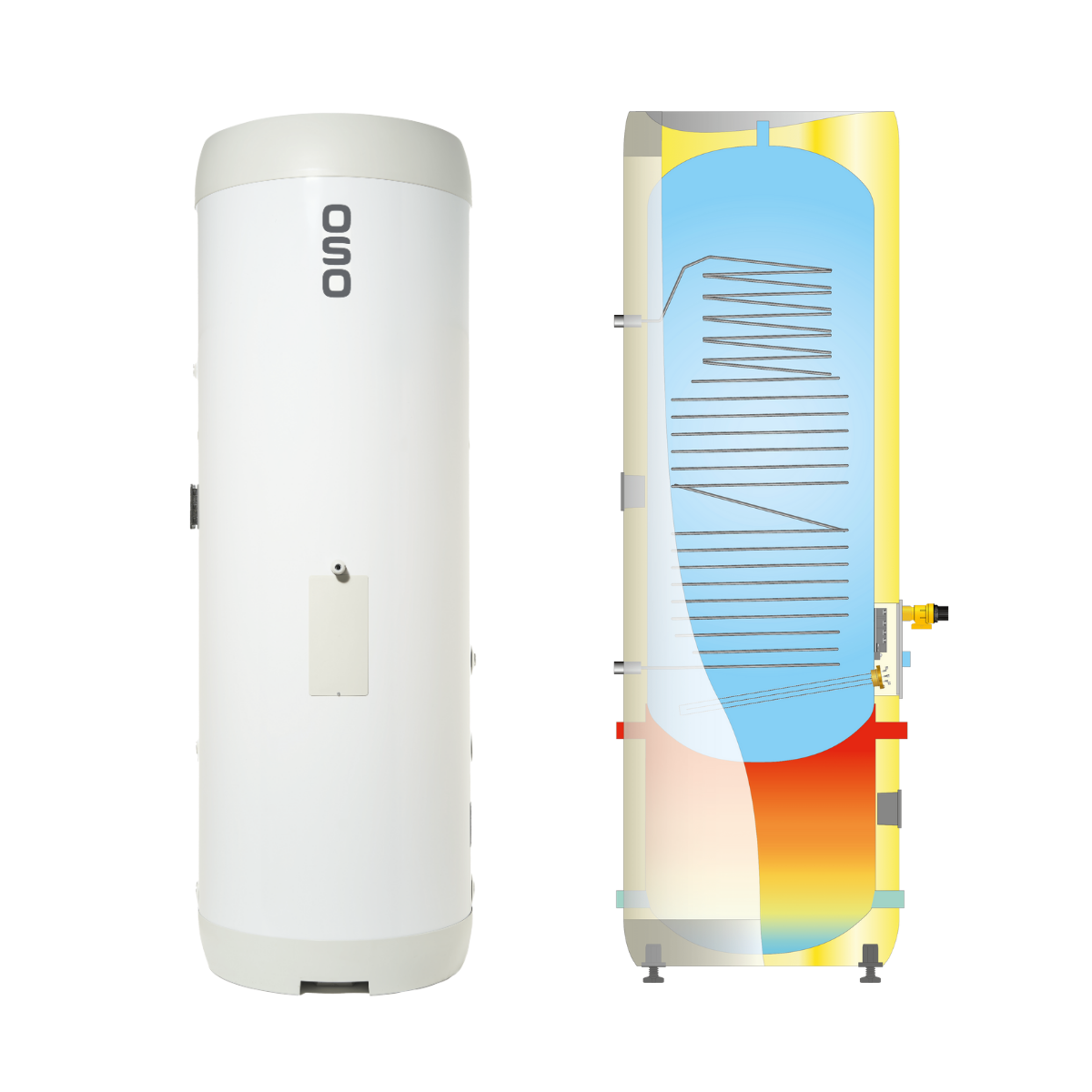 OSO Tank-on-Tank - Stainless Steel - OPTIMA GEOCOIL OGC - 225/65L